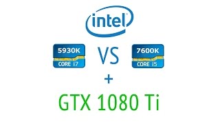 i7 5930K vs i5 7600k  1080Ti  5 GAMES  1080p 1440p 4k [upl. by Ayenet638]