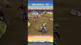 The 2017 Detroit Supercross Who wins in 2024 supercross motocross dirtbike [upl. by Deeas]