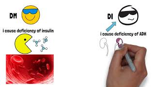 Difference between Diabetes Mellitus and Diabetes Insipidus  Causes and Treatment [upl. by Hightower105]