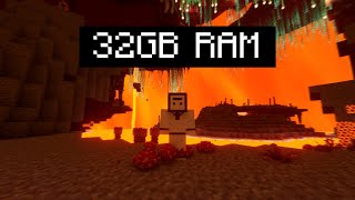 Minecraft But With 32GB RAM but not really [upl. by Ahsirek181]