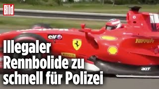 Formel2Rennwagen rast über die Autobahn Polizei sucht Fahrer  Tschechien [upl. by Oiramal]