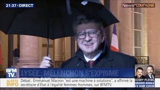 «IL FAUT UNE ASSEMBLÉE CONSTITUANTE»  Mélenchon à lÉlysée [upl. by Yffat]