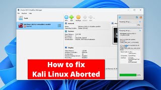 How to Fix Kali Linux Black Screen error after installation virtualbox [upl. by Sephira]