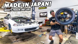 EG Gets the ULTIMATE JDM Track Wheel amp Tire Set Up  Building a Kanjozoku Style Civic EG Ep 4 [upl. by Siahc]