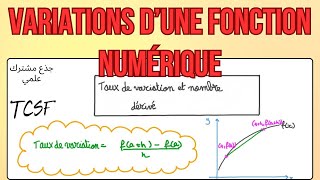 Taux de Variation dun fonction numérique tcsf tcs جذعمشترك [upl. by Kabab937]