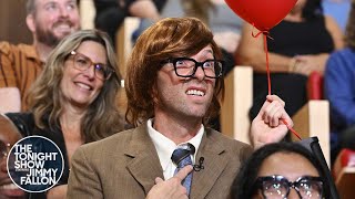 Nigel Chris Martin A Busking Audience Member Plays Coldplays quotYellowquot  The Tonight Show [upl. by Garges]