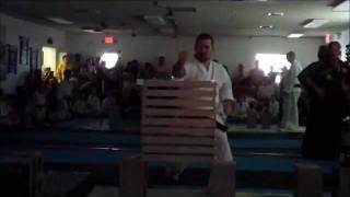 Concrete Fire Break  Master Kevin Bergquist  Yamagawa Ryu Karate  Dojo Storm Team [upl. by Kahaleel]