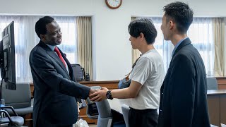 チリツィ・マルワラ 国連大学学長が来校  Dr Tshilidzi Marwala Rector of the United Nations University Visits KGU [upl. by Adnolay]