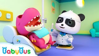 Doctor Panda Cures Baby Dinosaurs Toothache  Doctor Cartoon  Kids Songs  BabyBus [upl. by Watkins117]