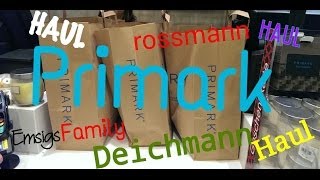 Herbst HAUL Primark  Deichmann  Ernstings Family  Rossmann [upl. by Neztnaj221]