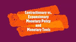 Contractionary and Expansionary Monetary Policy and Monetary Tools [upl. by Notnirb56]