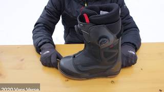 2019  2020  Vans Verse Snowboard Boots  Video Review [upl. by Erialc]