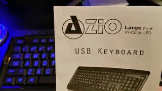 AZIO Large Print Backlight Keyboard [upl. by Alpers651]