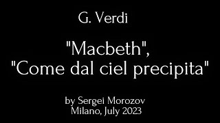 ✅ GVerdi quotMacbethquot aria di Banco quotCome dal Ciel precipitaquot  Basso Sergei Morozov [upl. by Alesram]