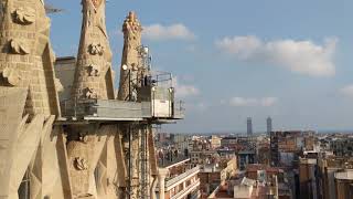 Descent from Passion Towers at Sagrada Familia [upl. by Geraldina]