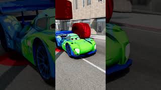 Hulk Bollard vs Funny Cars  Beamngdrive shorts beamngdrive beamng beamngcrashes [upl. by Burnight113]