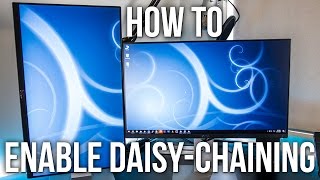 How To Enable DaisyChaining On The Dell U2414H Monitor [upl. by Alimat896]