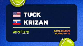 Les Petits As 2024  Boys Singles Round of 16  Tabb TUCK vs Richard KRIZAN [upl. by Batory117]