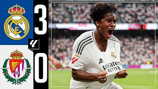 HIGHLIGHTS  Real Madrid 30 Real Valladolid  LaLiga 202425 [upl. by Clayborne]