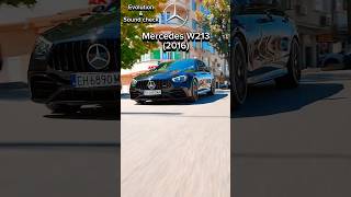 Mercedes E series evoiution and sound check automobile evolution mercedes mercedesbenz [upl. by Dnar423]