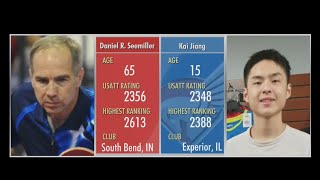 Daniel R Seemiller 2356 vs Kai Jiang 2348 [upl. by Fang]