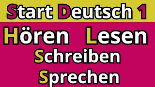 Start Deutsch 1 Hören Lesen Schreiben amp Sprechen A1 2024 [upl. by Lunnete]