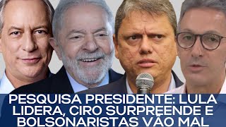 PESQUISA PRESIDENTE LULA LIDERA CIRO SURPREENDE E BOLSONARISTAS VÃO MAL [upl. by Cock]