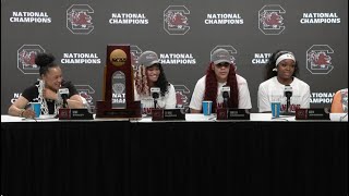 WBB Postgame Iowa South Carolina Press Conference 040724 [upl. by Mycah]