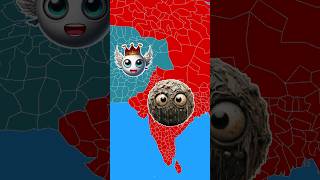 Part 6  Pakistan amp India Friendship Vs Garbage Monster countryballs countries shortsvideo [upl. by Saoj]