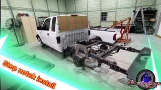 Bagged 2000 Nissan Frontier step notch install [upl. by Susette]