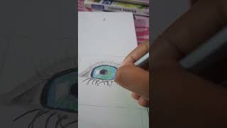 eye drawing eye drawing sketch drawing eyeart shortvideo [upl. by Inkster]