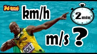 COMO TRANSFORMAR kmh em ms MATH 2 MINUTOS BÔNUS NO FINAL [upl. by Roosnam58]