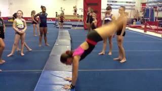 Handstand snap down drill for back handsprings [upl. by Pellegrini450]