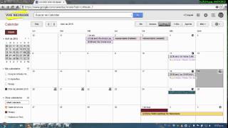 Tutorial Basico de Google Calendar 2016 [upl. by Nork]