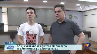 Chapecó 21 Vereadores Eleitos 17 Reeleitos e 4 Novos Integrantes [upl. by Alejandra]