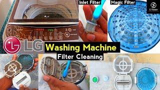 How to Clean LG Washing Machine Filters  Top load  ETester [upl. by Arielle]