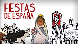 Las fiestas más populares de España cultura española [upl. by Pippa]