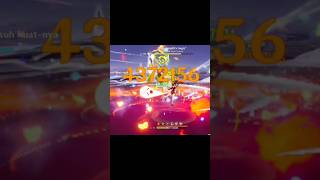 Hu Tao C0C1  R1 Homa 43M Damage Showcase genshinimpact hutao shorts [upl. by Ahsinaj]