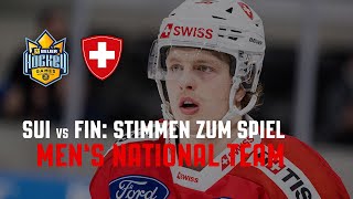 Switzerland vs Finland  Stimmen zum Spiel  Beijer Hockey Games  Mens National Team [upl. by Enael160]