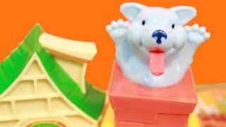 Play Doh The Story of the 3 Three Little Pigs Big Wolf [upl. by Lyj]