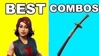 NEW BLACK WIDOW  BACKBLING COMBOS  Best BackBling Skin Combos  Fortnite EndGame [upl. by Seaddon962]