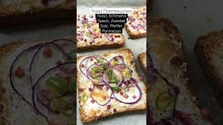 Flammkuchen aus Toast flammkuchen Rezept flammkuchen schnell selber machen Party snack [upl. by Tut]