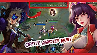 RUBY BANNED MY VEXANA I ANNOYED HIM IN WHOLE GAME 😜 FUNNY CONTENT  MLBB ODDETE STARLIGHT [upl. by Glanville]