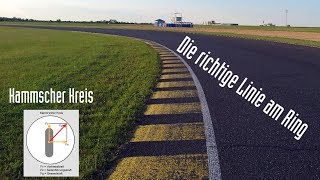 Motorrad Fahrtechnik Die richtige Linie auf der Rennstrecke Pannoniaring Kammscher Kreis [upl. by Aikrehs829]