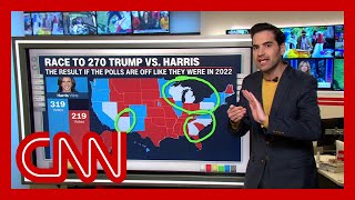 Polls shows where Harris and Trump stand in swing states weeks before the election [upl. by Amliw398]