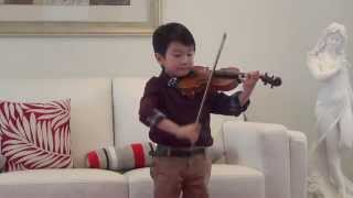 Vivaldi Violin Concerto in A Minor  Christian Li Aged 5 [upl. by Glynis377]