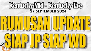 PREDIKSI KENTUCKY 27 SEPTEMBER 2024  PREDIKSI KENTUCKY MIDDAY  PREDIKSI KENTUCKY EVE HARI INI [upl. by Eynaffit985]