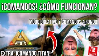 COMANDOS ARK Switch ¡Tutorial MODO CREATIVO Cómo funcionan los comandos y dónde encontrarlos 😱🦕 [upl. by Albertson347]