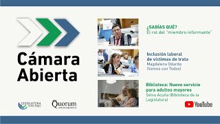 Cámara Abierta Rol del quotmiembro informantequot Magdalena Odarda Biblioteca servicio adultos mayores [upl. by Botti]