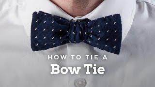 How to Tie A Perfect Bow Tie [upl. by Naimerej]